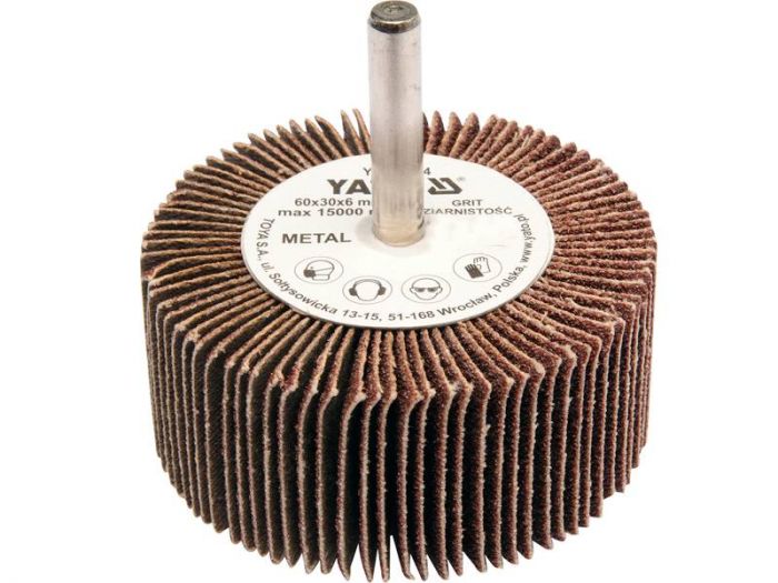 Коло YATO Ø= 60 мм з пелюстків К150, з захопленням до дриля, 30х6 мм [10/60]