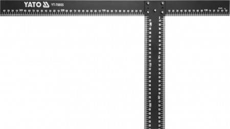 Кутник алюмінієвий T-подібний YATO: 50 x 122см, для розкрою г/к плит