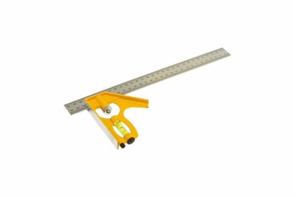 Кутник столяра комбінований 300 мм з капсулою AL-SS