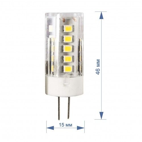 Лампа RIGHT HAUSEN LED Standard капс. 3,5W 220V G4 6000K керам/шар HN-157042