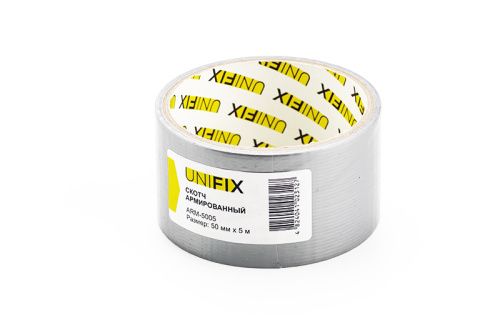 Стрічка клейка армована сіра 50мм*5м UNIFIX