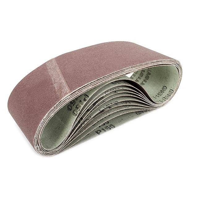 Стрічка шліфувальна, 75×457 мм, зерно K150, 10 шт. INTERTOOL BT-0315