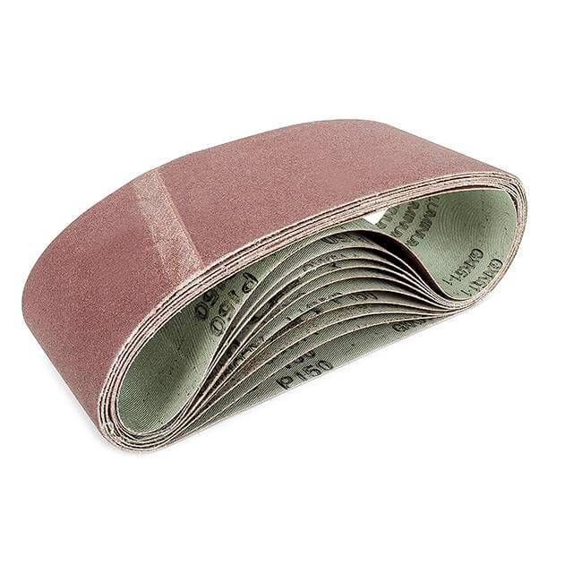 Стрічка шліфувальна, 75×457 мм, зерно K150, 10 шт. INTERTOOL BT-0315