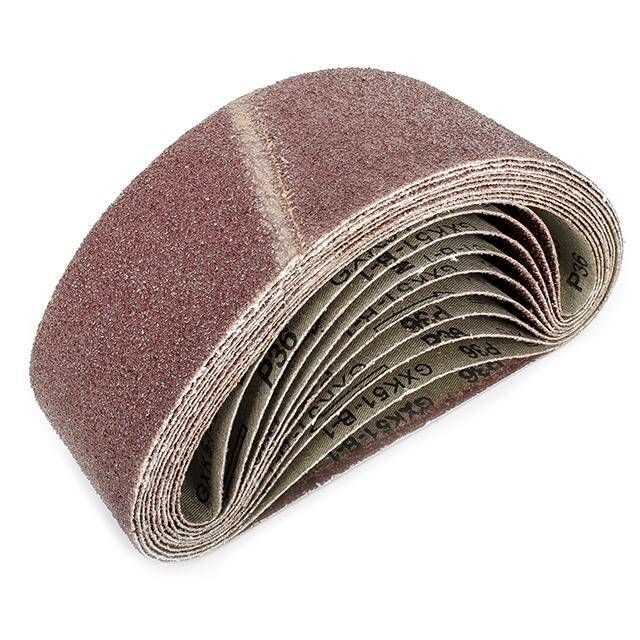 Стрічка шліфувальна , 75×533 мм, зерно K36, 10 шт. INTERTOOL BT-0403