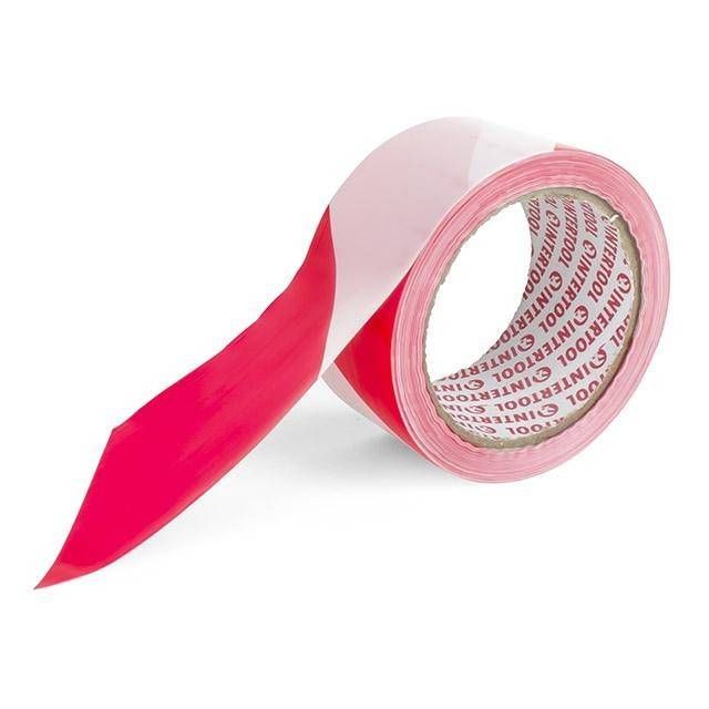 Стрічка сигнальна, 100 м, 50 мм INTERTOOL KT-0942