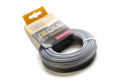 Лiска для тримера 3,0мм квадрат армований 15м СИЛА Лiска для тримера 3,0мм квадрат армований 15м СИЛА