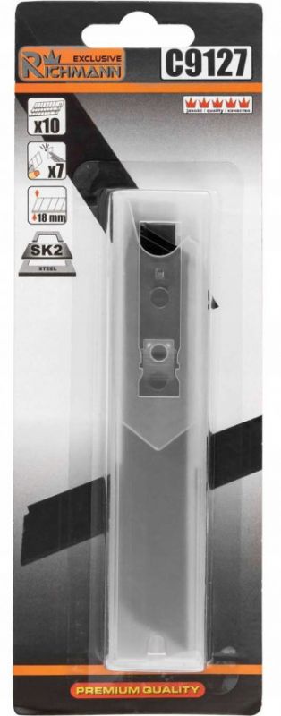 Леза до ножів 18 мм чорні, C9127