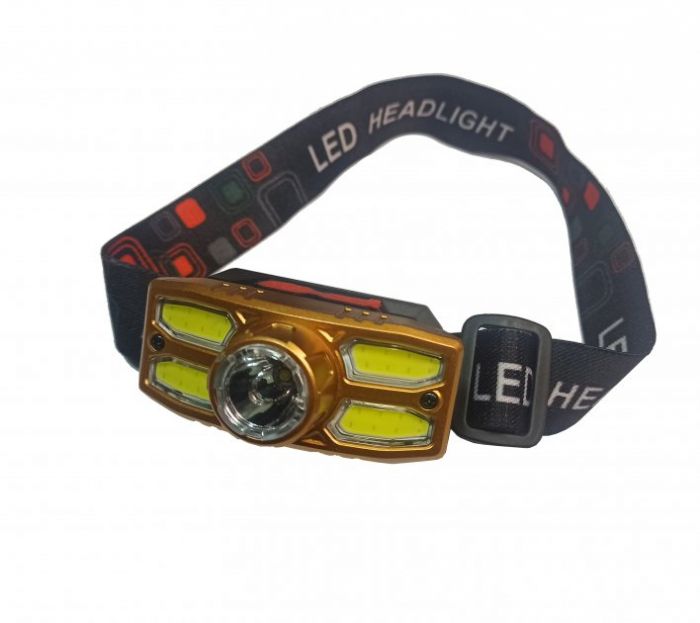 Ліхтар налобний акумуляторний Headlight HX209-XPE+4COB USB