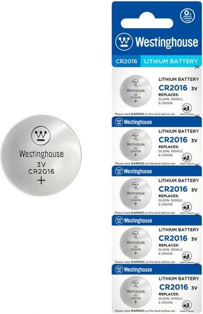 Літієва батарейка Westinghouse Lithium CR2016