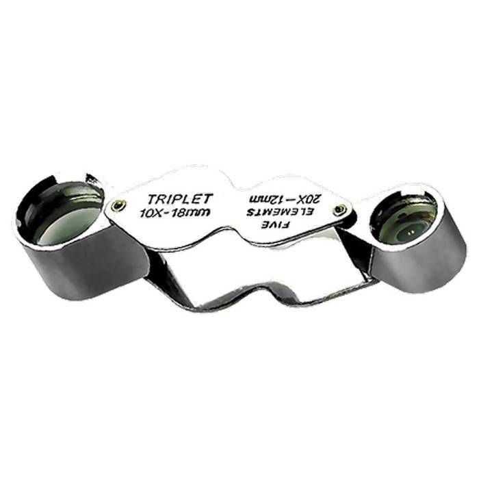 Лупа складається 10-ти та 20-кратна, D 18 мм, D 12 мм// SPARTA