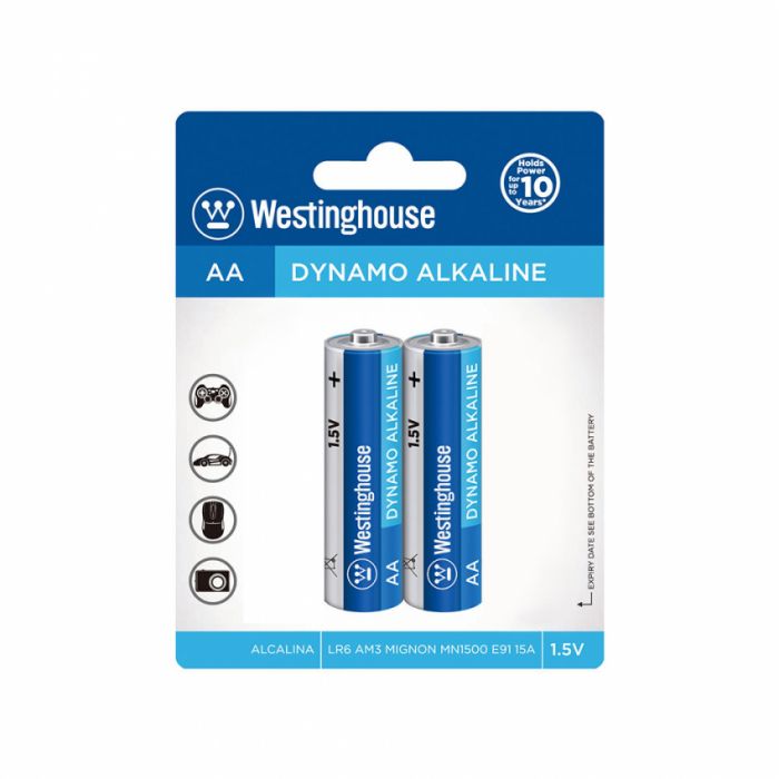 Лужна батарейка Westinghouse Dynamo Alkaline AA/LR6 2шт/уп blister