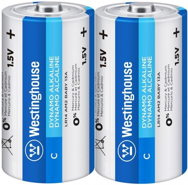Лужна батарейка Westinghouse Dynamo Alkaline C/LR14 2шт/уп shrink