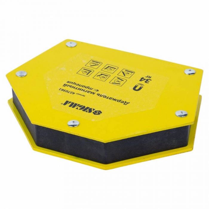 Магніт для сварки трапеція 34кг 105×65×65×45мм (30,45,60,75,90,135°) Sigma (4270361)