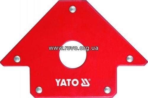 Магнітна струбцина заварка YATO 102х155х17мм, 22,5кг, Ø=18мм [6/30]
