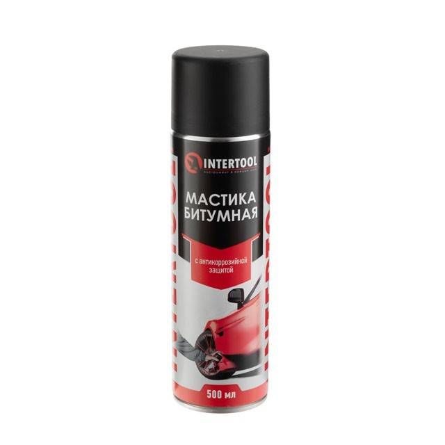 Мастика бітумна, аерозоль, 500 мл INTERTOOL FS-6850