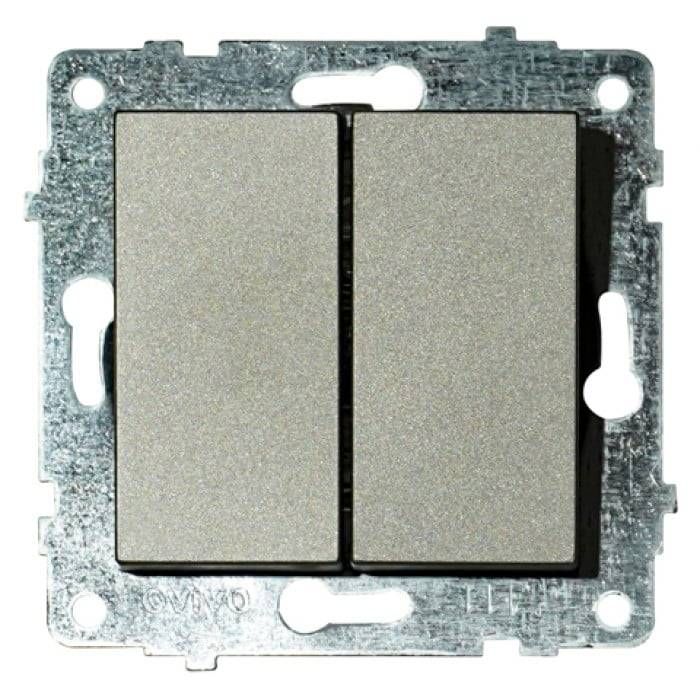 Механізм вимикача 2-клв. Grano антрацит/12/120