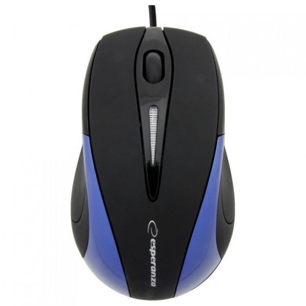 Миша Esperanza Sirius дротова USB,гумове покриття