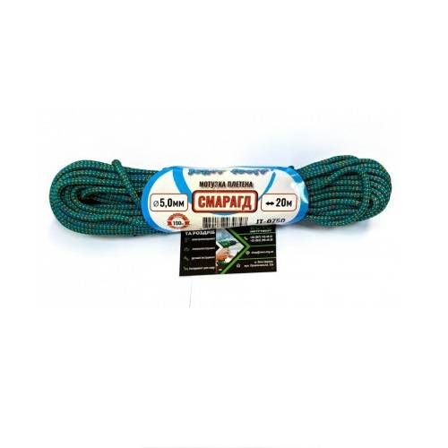 Мотузка плетена зелена "Смарагд" 5мм 20м, Joker Tools (4820172930747)