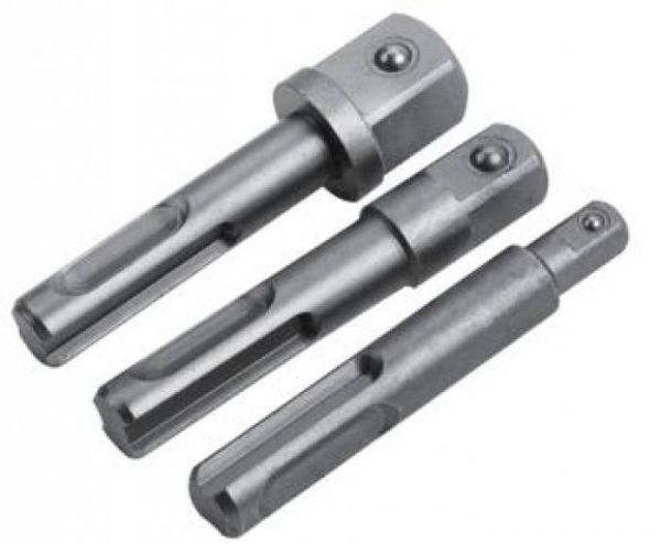 Набір адаптерів SDS PLUS 1/2" 3/8" 1/4". 3шт TOLSEN