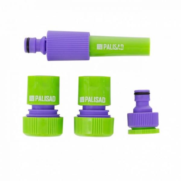 Набір для підключення шланга 3/4" (розпилювач, 3 адаптери до розпилювача), PALISAD