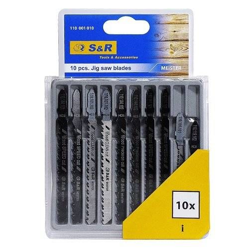 Набір пиляльних полотен S & R Meister 10 шт. по дереву
