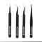 Набір пінцетів антистатичних, 4 шт. INTERTOOL NT-6001