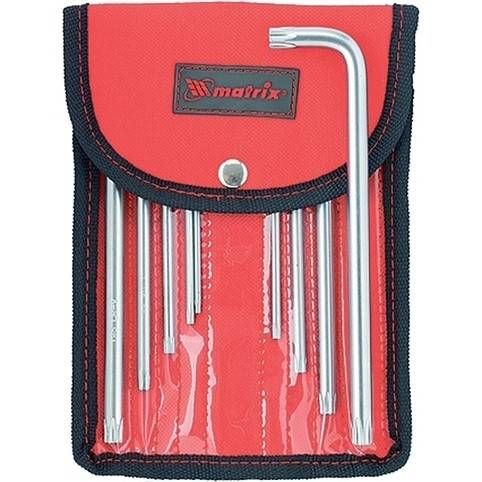 Набір подовжених імбусових ключів TORX-TORX Tamper, 9 шт.: Т10-Т50, CRV, сатин, MTX