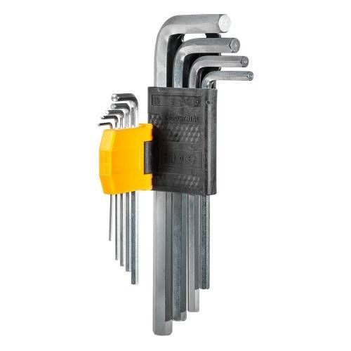 Набір шестигранних ключів 9шт. 1,5-10 мм INGCO