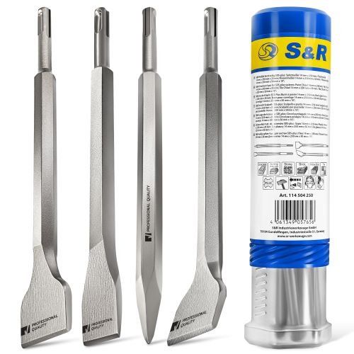 Набір зубил S&R Meister sds-plus 4 шт