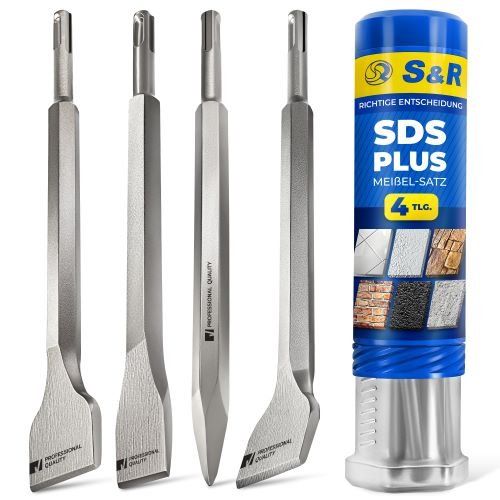 Набір зубил S&R Meister sds-plus 4 шт