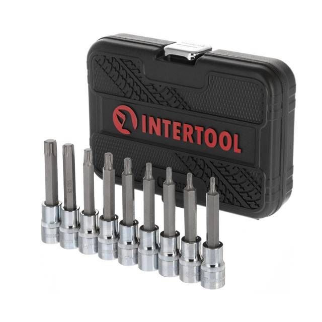 Набір біт TORX 1/2" T20-T60, 100 мм, S2, STORM INTERTOOL ET-8401