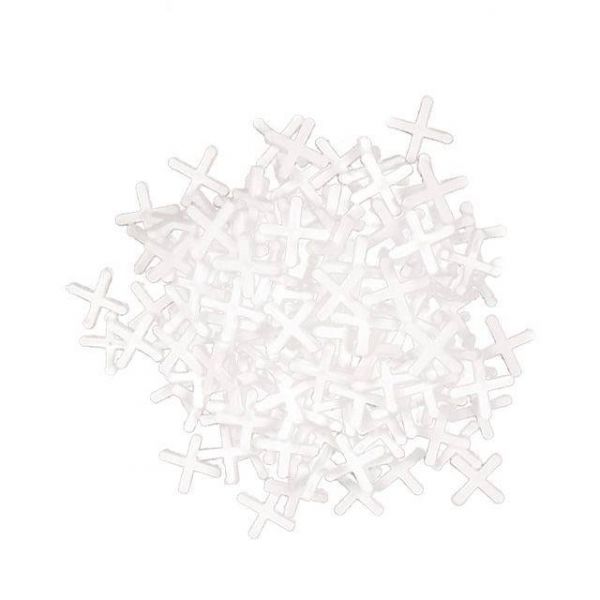 Набір дистанційних хрестиків для плитки 2.5 мм /150шт INTERTOOL HT-0352 Набір дистанційних хрестиків для плитки 2.5 мм /150шт INTERTOOL HT-0352