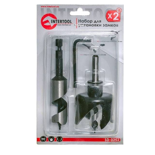 Набір для установки замків, 2 од. INTERTOOL SD-0252