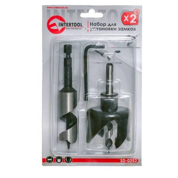 Набір для установки замків, 2 од. INTERTOOL SD-0252