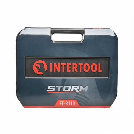 Набір інструментів 1/2" & 1/4", 110 од., SUPER LOCK STORM, Cr-V INTERTOOL ET-8110