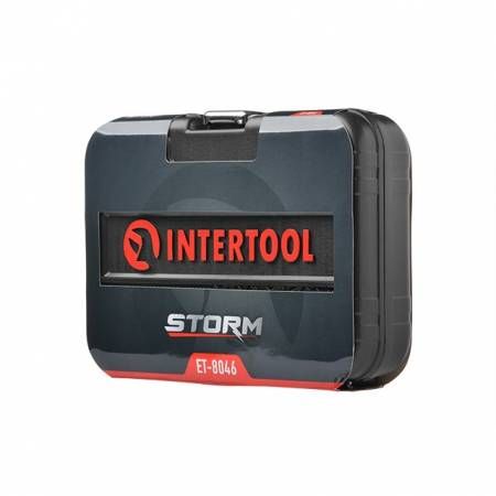 Набір інструментів 1/4 ", 46 од., Cr-V STORM INTERTOOL ET-8046