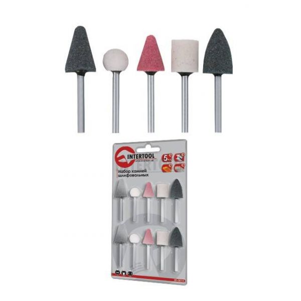 Набір шліфувальних каменів, 10 шт. INTERTOOL BT-0020
