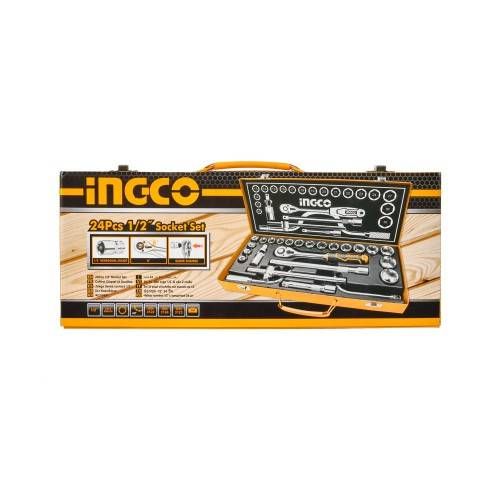 Набір торцевих головок з тріскачкою 1/2" INGCO INDUSTRIAL