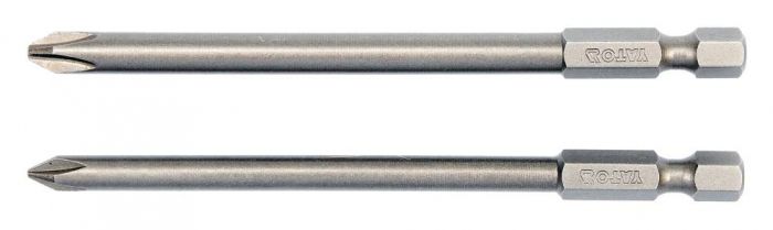 Викрутка насадка YATO хрестова, 1/4", Набір 2 шт, PH1/2 х 100 мм [25/100]