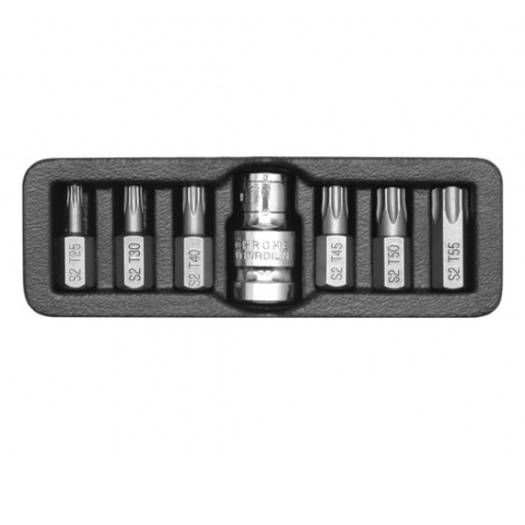 Насадка викруткова YATO ТОРХ 30мм перехідник 1/2" Набір 7шт. [24/72]