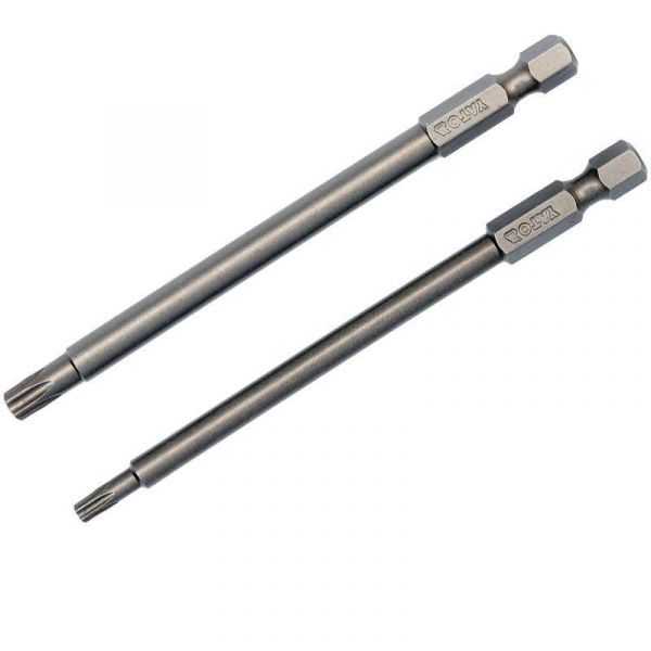 Викрутка насадка YATO "TORX SECURITY" на 1/4", T15/T27, l=100мм, Набір 2шт. [25/100]