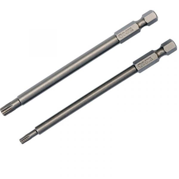 Викрутка насадка YATO "TORX SECURITY" на 1/4", T20/T30, l=100мм, Набір 2шт. [25/100]