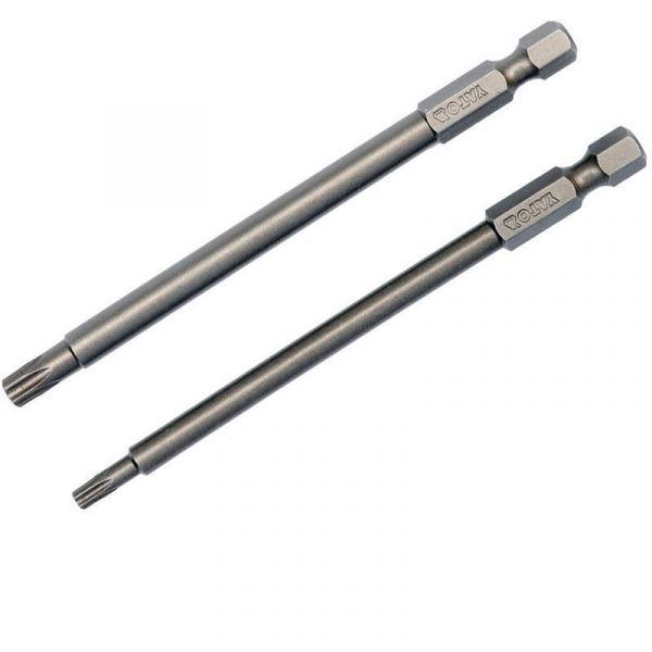 Викрутка насадка YATO "TORX SECURITY" на кв. 1/4", T10/T25, l=100мм Набір 2шт. [25/100]