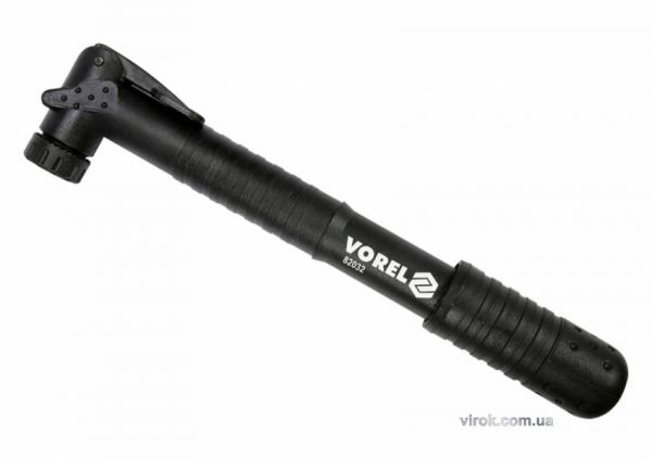 Насос ручний VOREL, для велосипеда, у пластиковому корпусі.