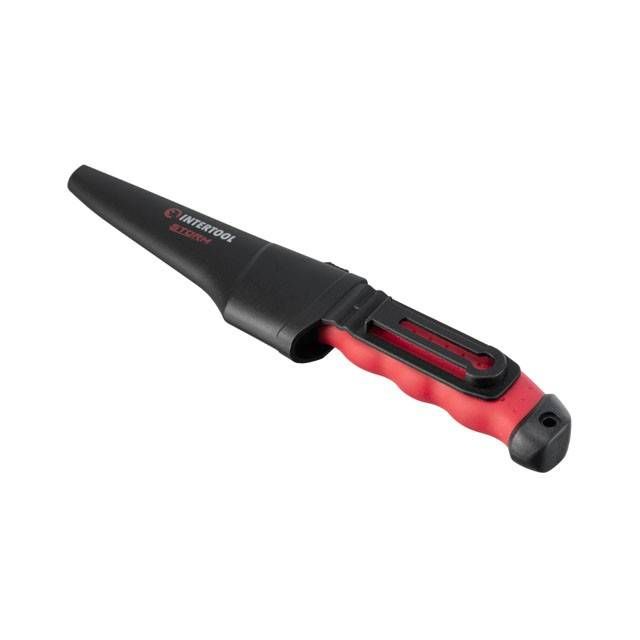 Ніж 100мм, з чохлом, STORM INTERTOOL HT-0536