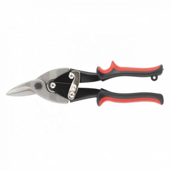 Ножиці по металу 250 мм, ліві, прогумовані ручки, MTX.