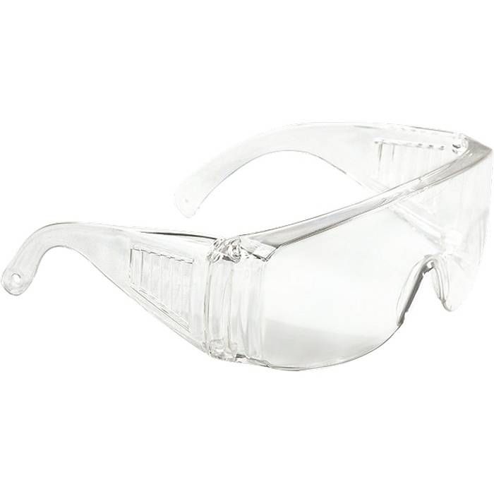 Окуляри захисні відкритого типу, прозорі, ударостійкий полікарбонат