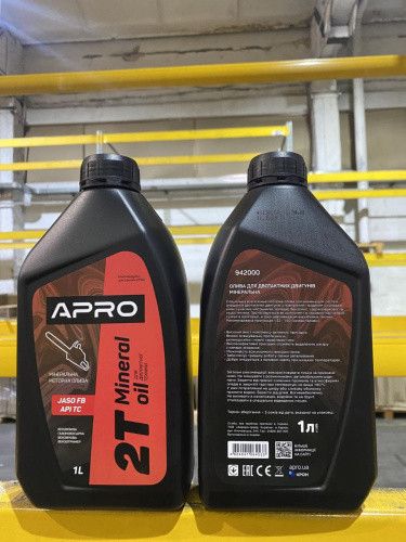 Олива для двотактних двигунів мінеральна 1л APRO