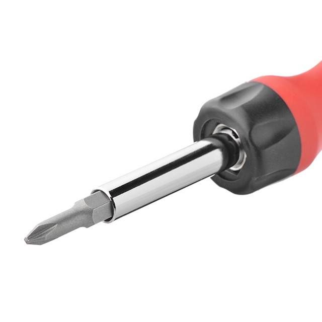 Викрутка 4 в 1 з двосторонніми насадками, Cr-V INTERTOOL VT-1008