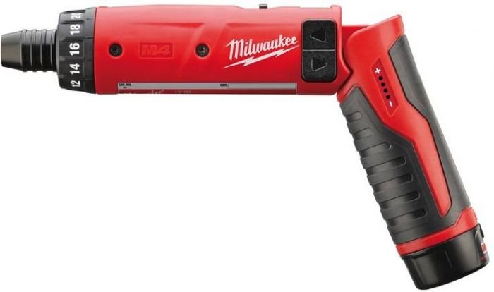 Викрутка акумуляторна MILWAUKEE M4 D-202B (зарядний пристрій, 2 акум.Х2Ач)